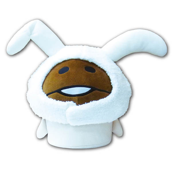 白なめこ様 (クッション＋うさぎ) おさわり探偵なめこ栽培キットダイカットクッション(なめこ,白