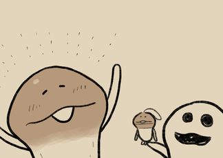 4コマ第768話　ぬいぐるみマスコット イメージ