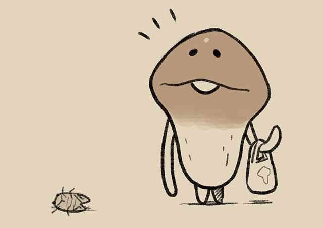 4コマ第539話 玄関前｜なめこぱらだいす なめこ公式サイト