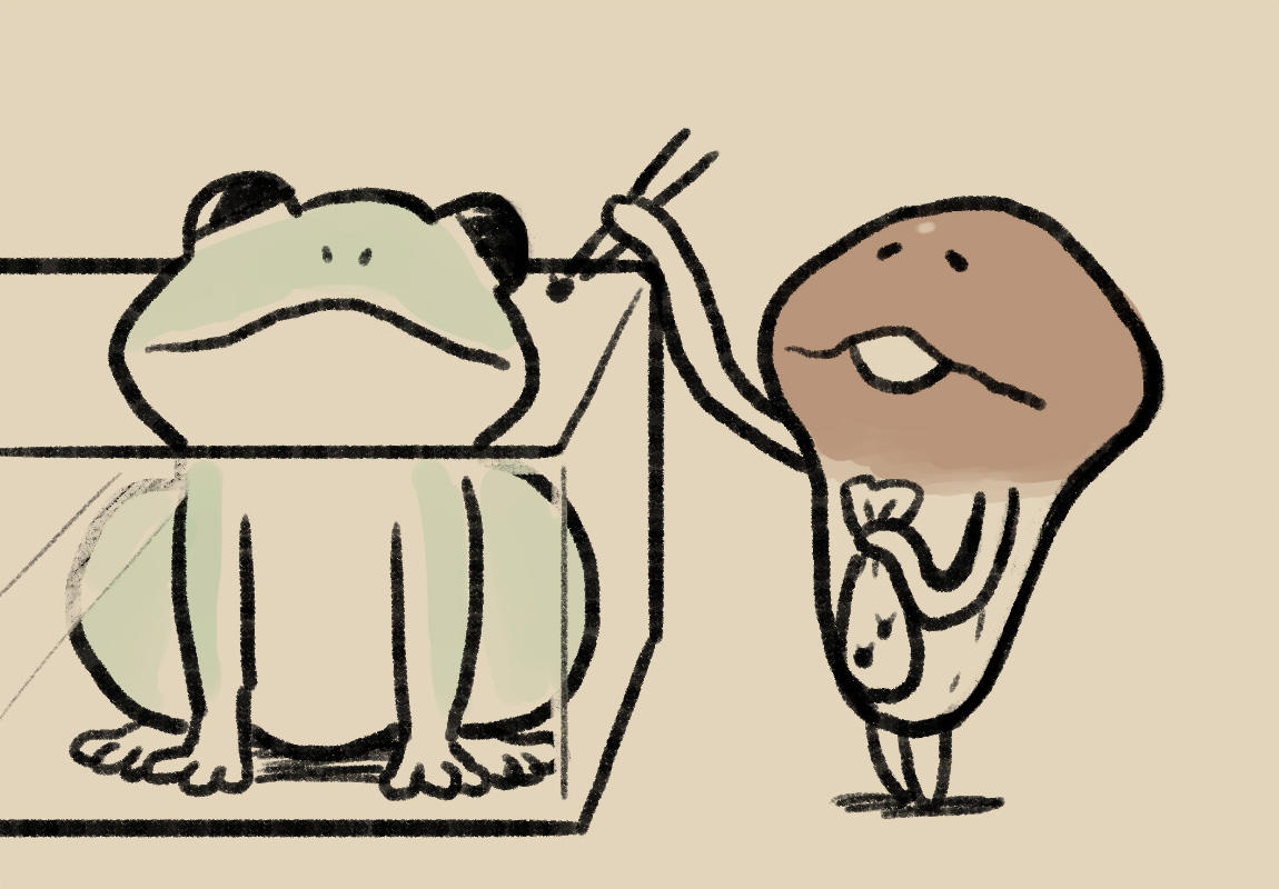 りなめろページ 4コマ第588話 BIG BOSS｜なめこぱらだいす なめこ公式サイト