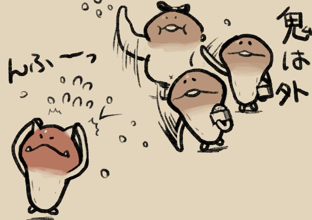 4コマ第72話 ノーサイド｜なめこぱらだいす なめこ公式サイト