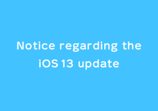 [iOS Users] Notice regarding the iOS 13 update image