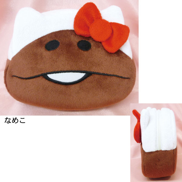 なめこ×ハローキティ フェイスポーチ｜なめこぱらだいす☆なめこ公式