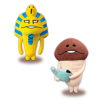 なめこ 寝袋マスコット2点セット 吸盤つきマスコット なめきゅう2｜なめこぱらだいす☆なめこ公式