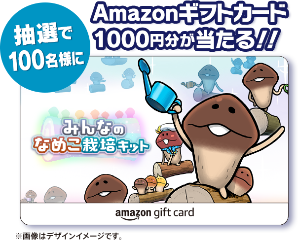 Amazonギフトカード1000円分が当たる！！
